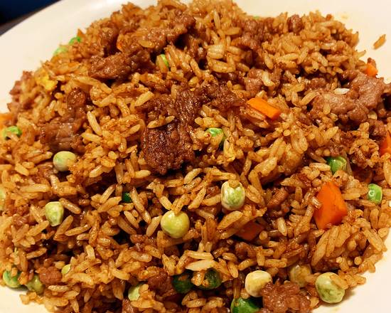 120. 牛肉炒飯 Riz frit au boeuf Fried Rice with Beef